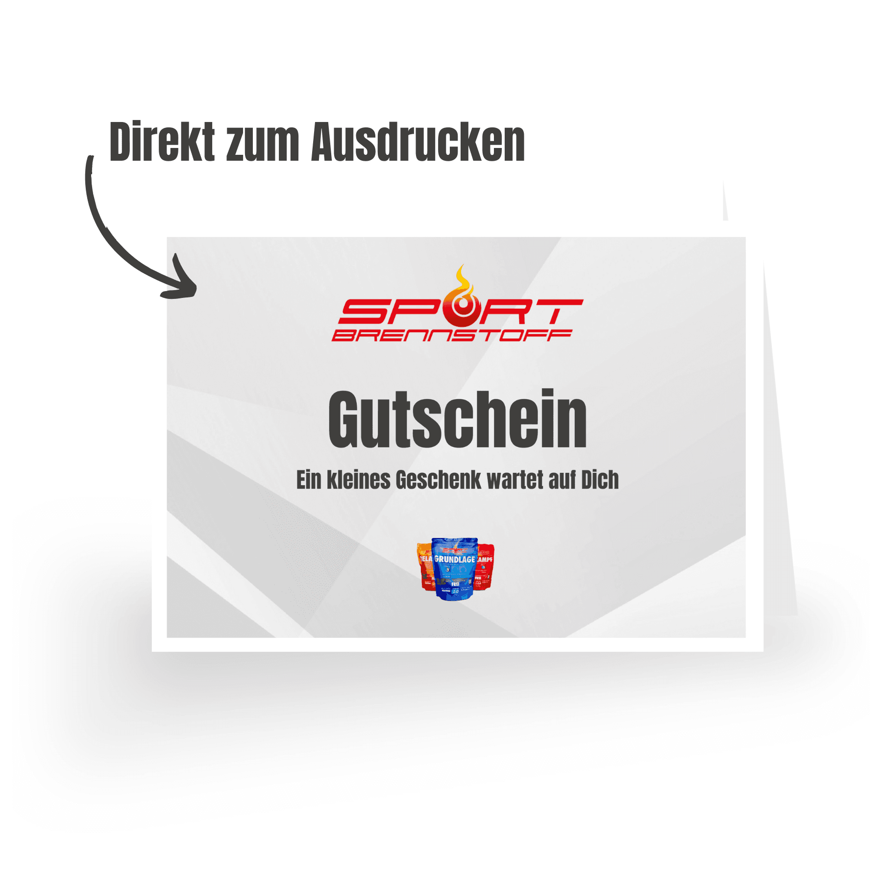 SportBrennstoff GUTSCHEIN klappkarte